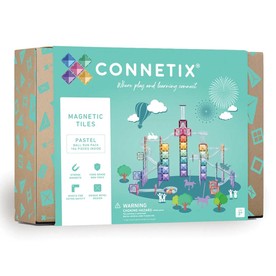 Connetix Pastel Ball Run Pack – 106‑Piece Magnetic Ball‑Run Building Set