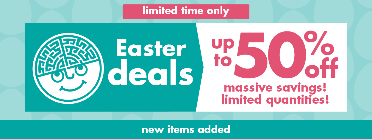 Easter Deals up to 50% off