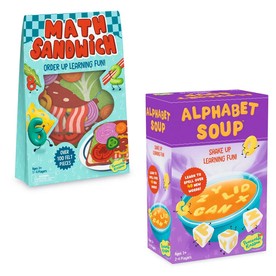 Math Sandwich & Alphabet Soup Games: Set of 2