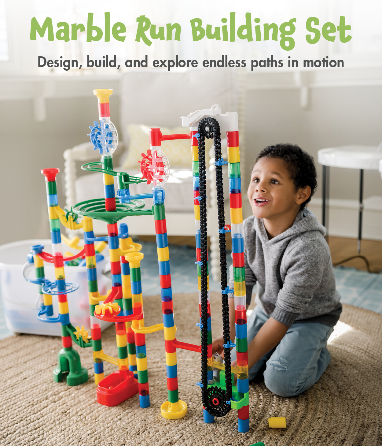 Marble Run Building Set - Design, Build, and Explore Endless Paths in Motion
