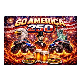 6 ft. x 4 ft. Patriotic America’s 250th Anniversary Vinyl Backdrop Banner