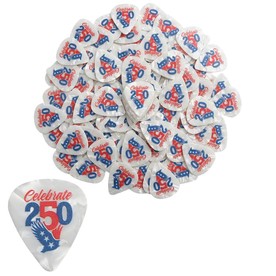 1" Bulk 100 Pc. Patriotic America 250th Anniversary Plastic Guitar Picks