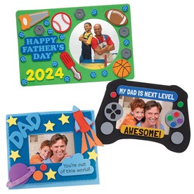 Father’s Day Picture Frame Magnet Craft Kit Assortment - Makes 36