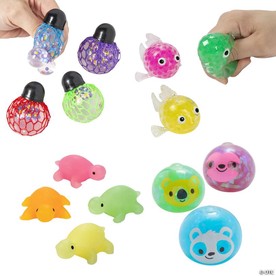 Bulk 60 Pc. Sensory Squishy Toys Handout Assortment