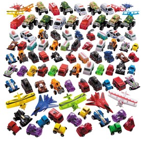2" Bulk 100 Pc. Pull-Back Plastic Vehicle & Character Assortment