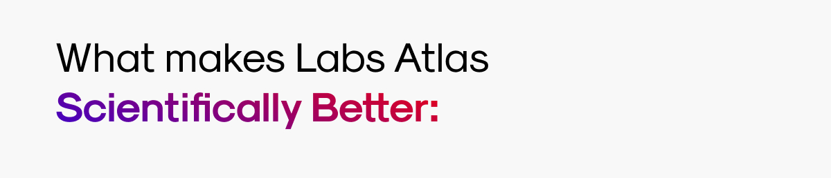 What makes Labs Atlas Scientifically Better: