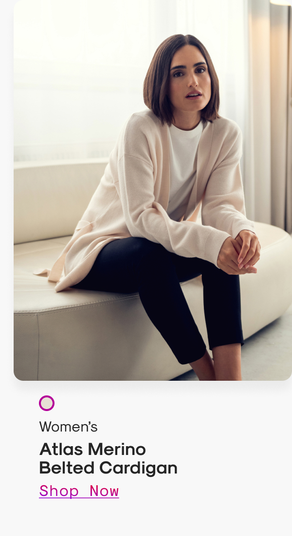 Women’s Atlas Merino Belted Cardigan