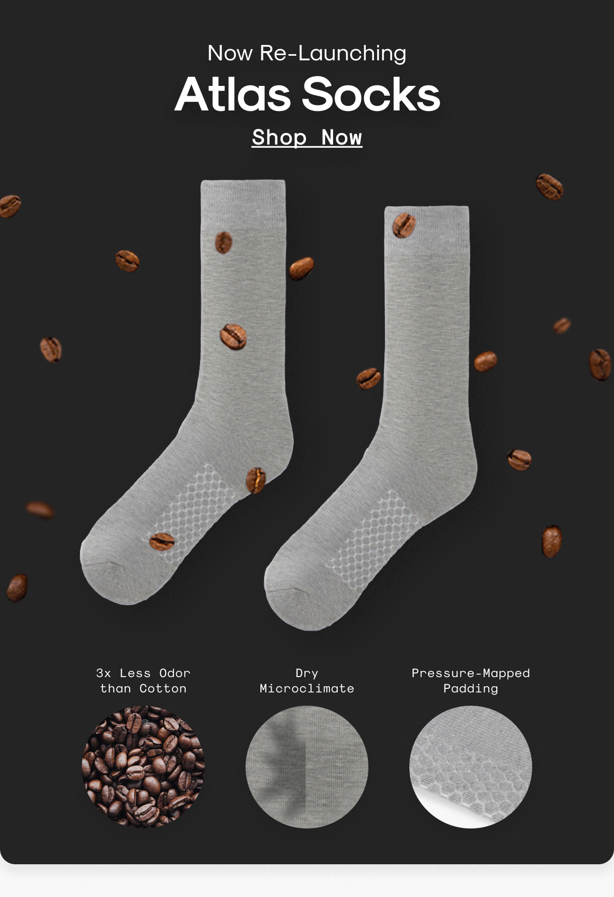Now Re-Launching: Atlas Socks