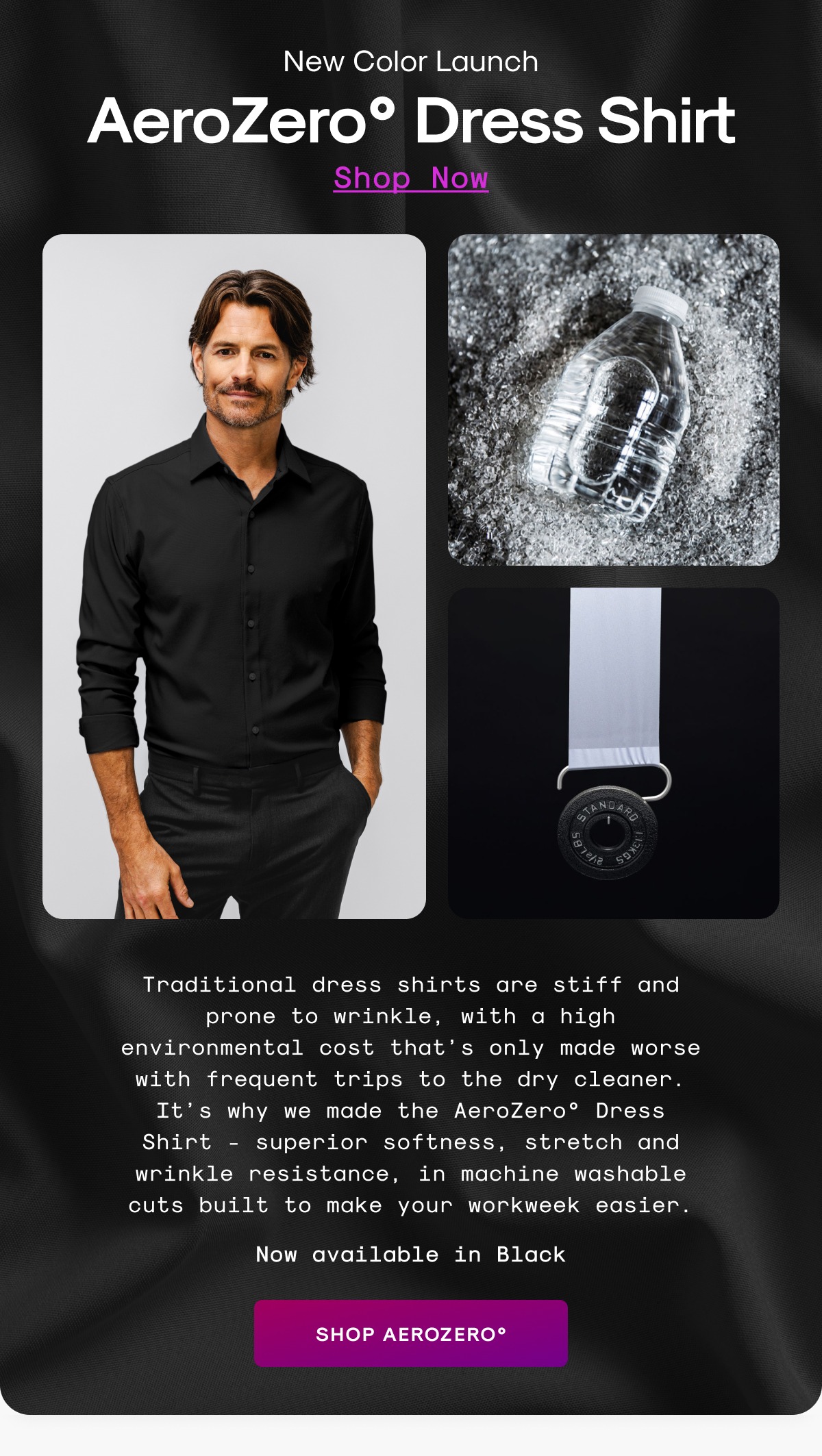 New Color Launch: AeroZero° Dress Shirt