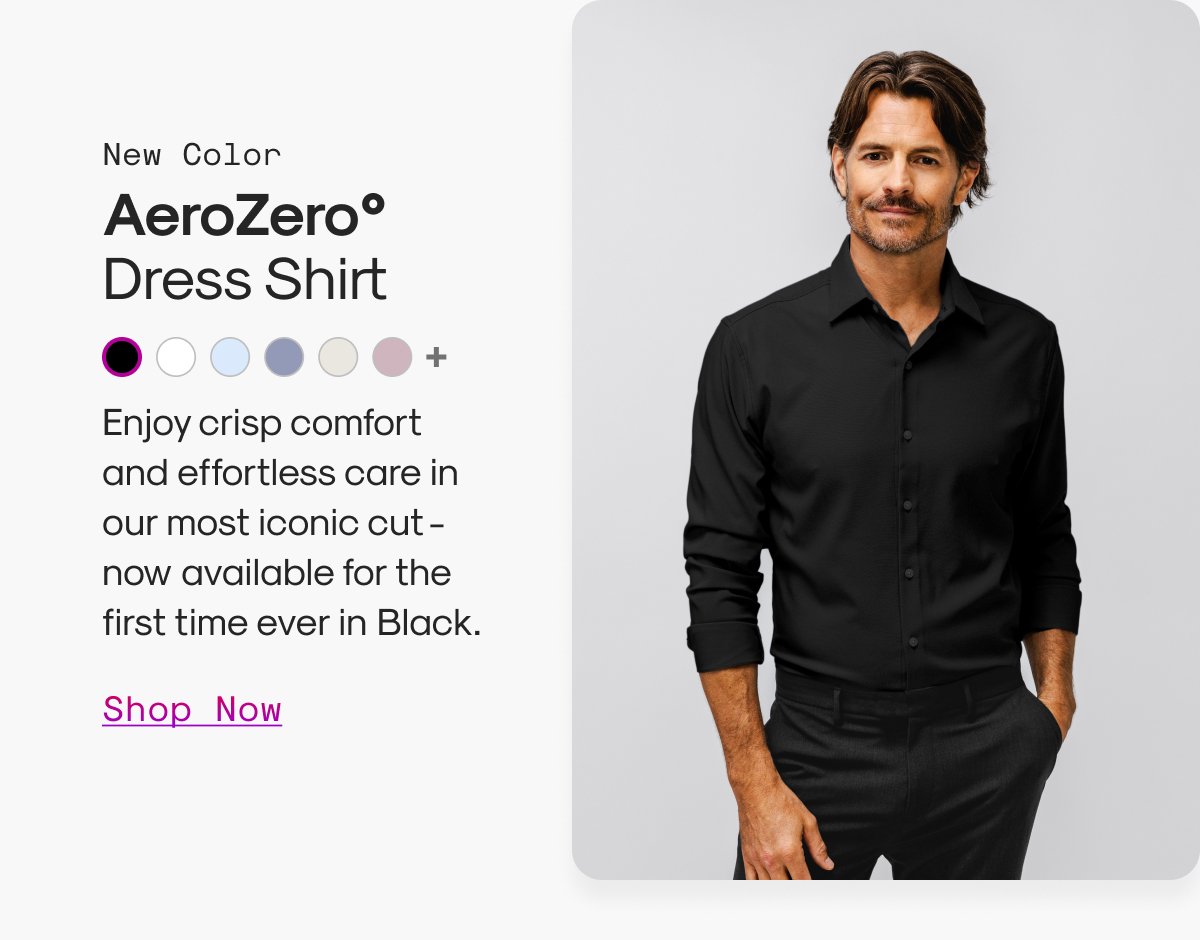 New Color: AeroZero° Dress Shirt