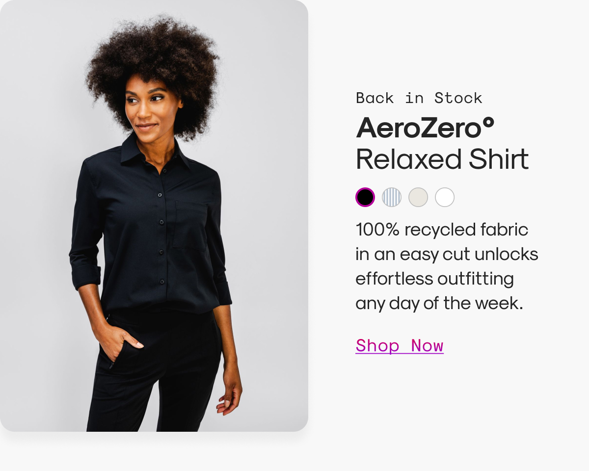 Back in Stock AeroZero° Relaxed Shirt
