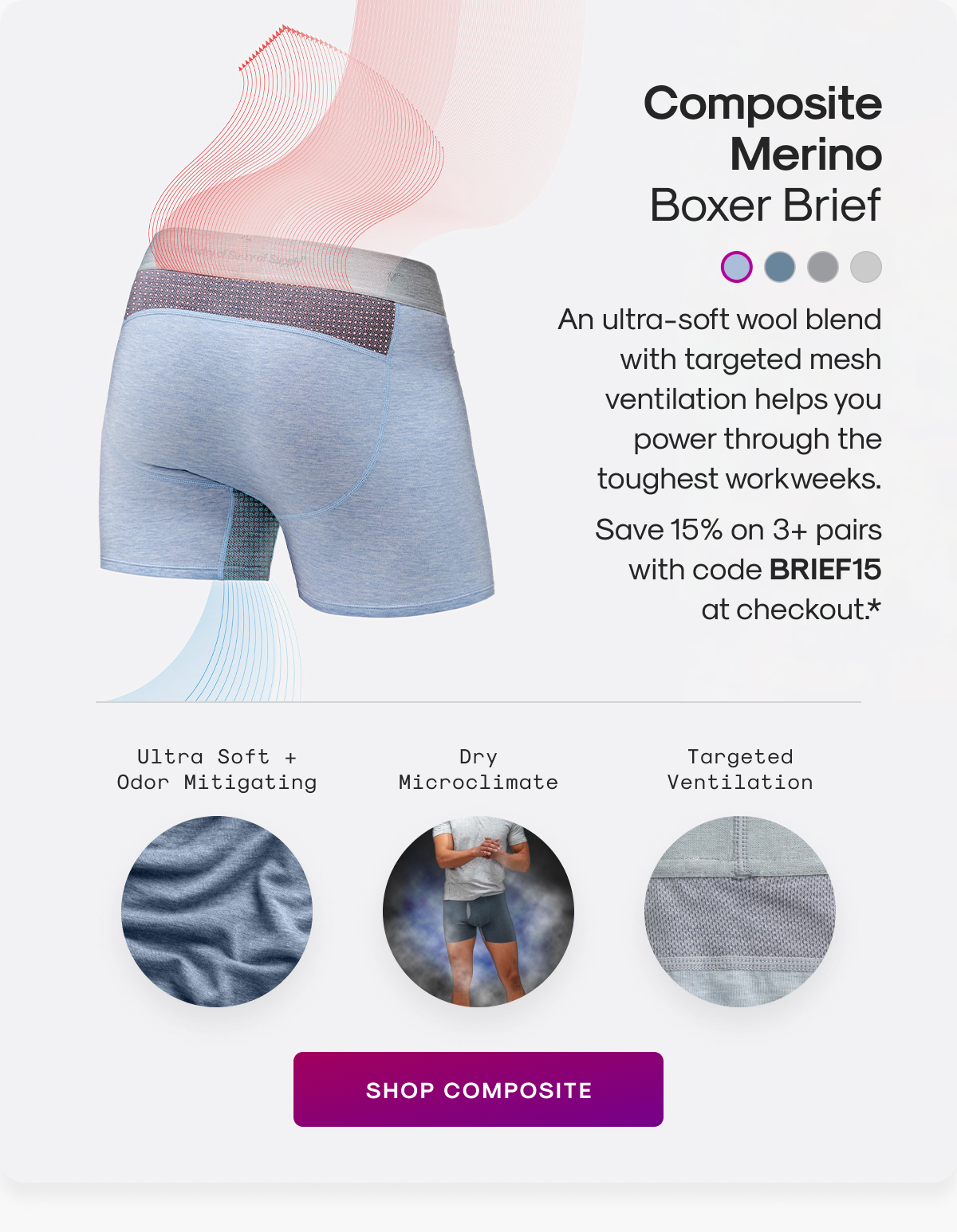 Composite Merino Boxer Brief