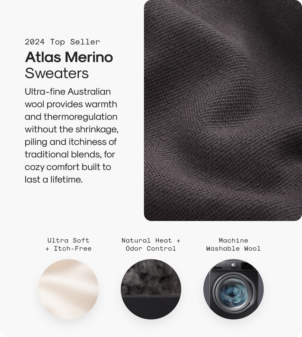 2024 Top Seller: Atlas Merino Sweaters