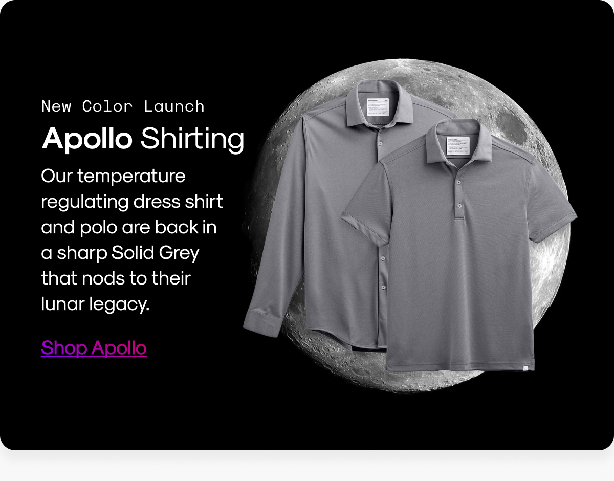 New Color Launch: Apollo Shirting