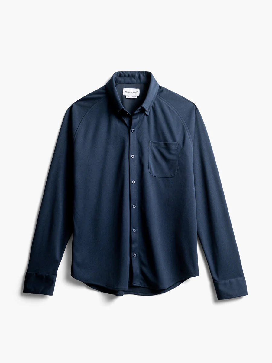 Image of Men's Apollo Raglan Sport Shirt - Navy (VN)