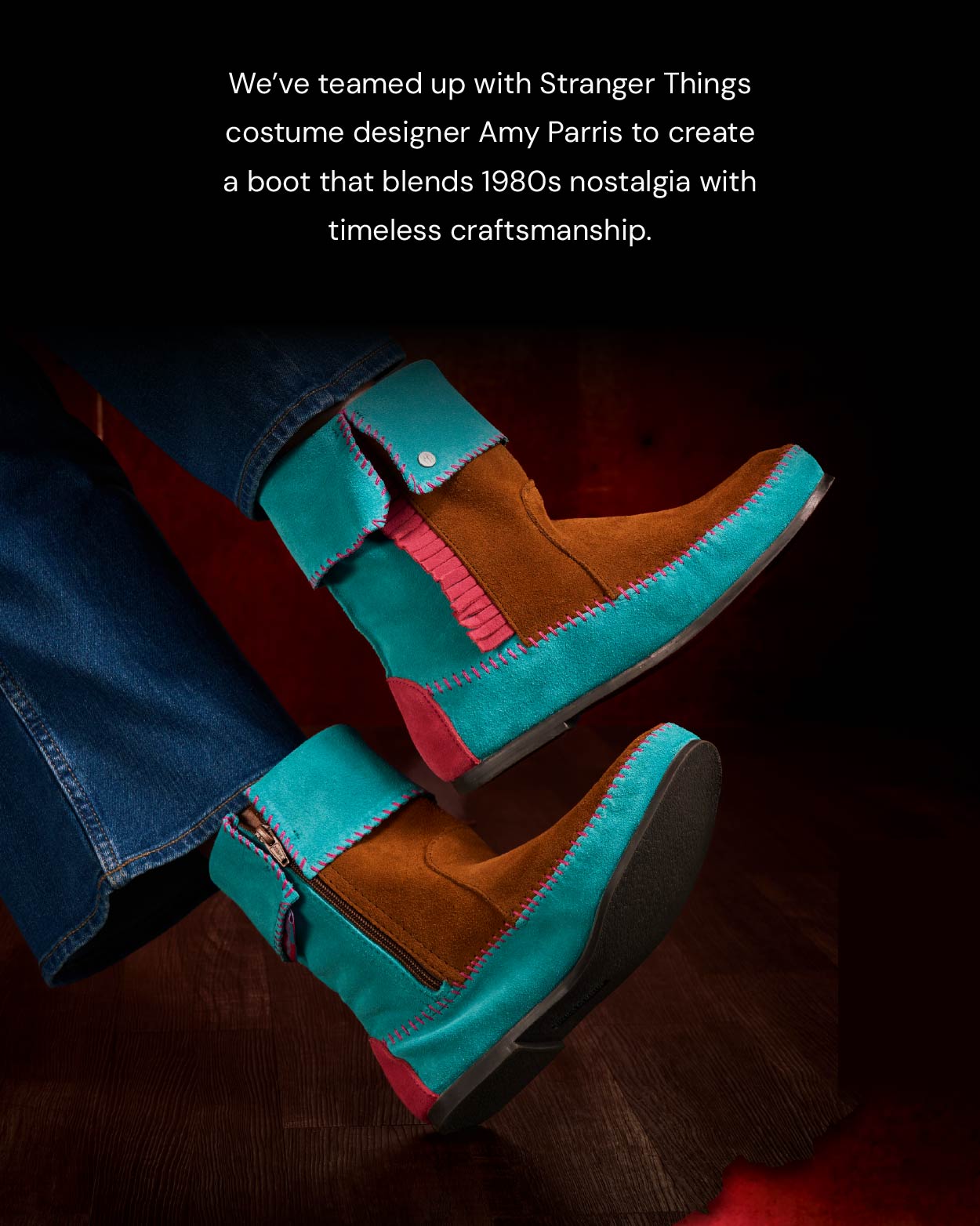 Authentic Minnetonka x Stranger Things Women's Holly Wheeler Boot