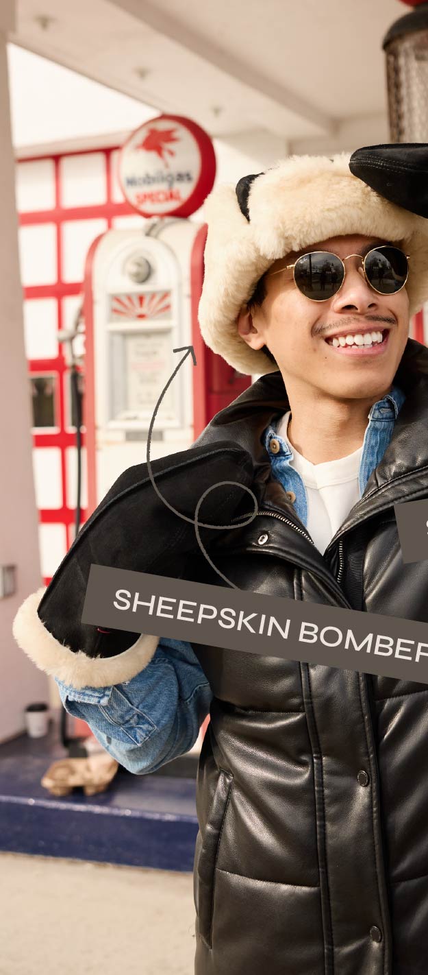 Sheepskin Bomber Hat