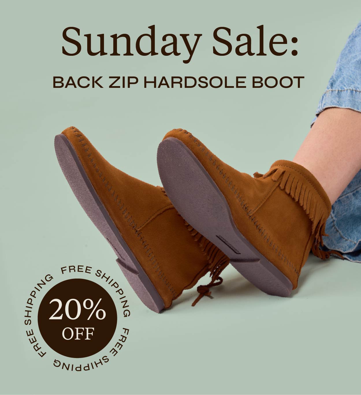 Women's Back Zip Hardsole Boot