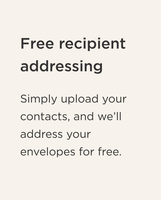 Free Recipient Addressing