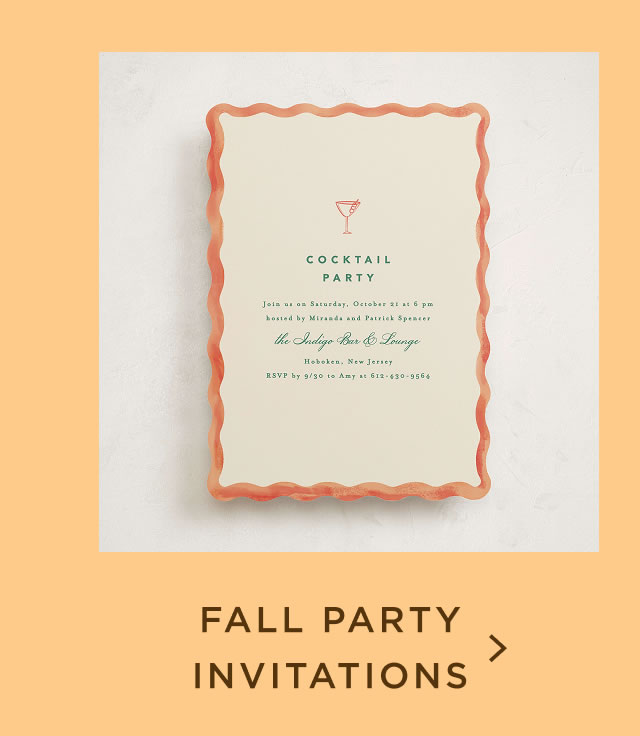 Fall Party Invitations
