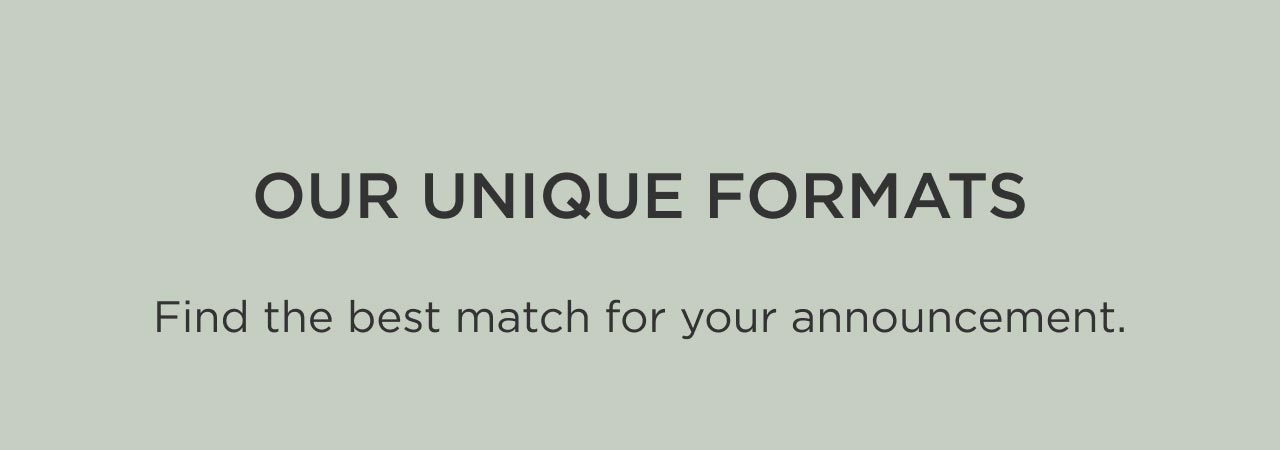 Display-Worthy Formats