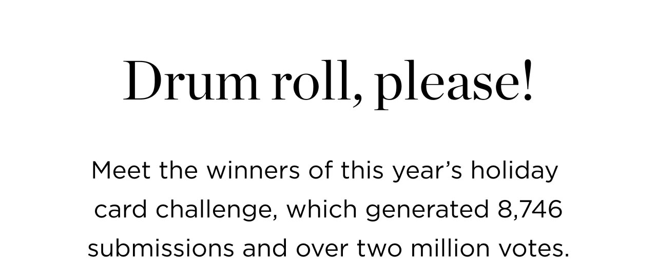 Drum Roll, Please!