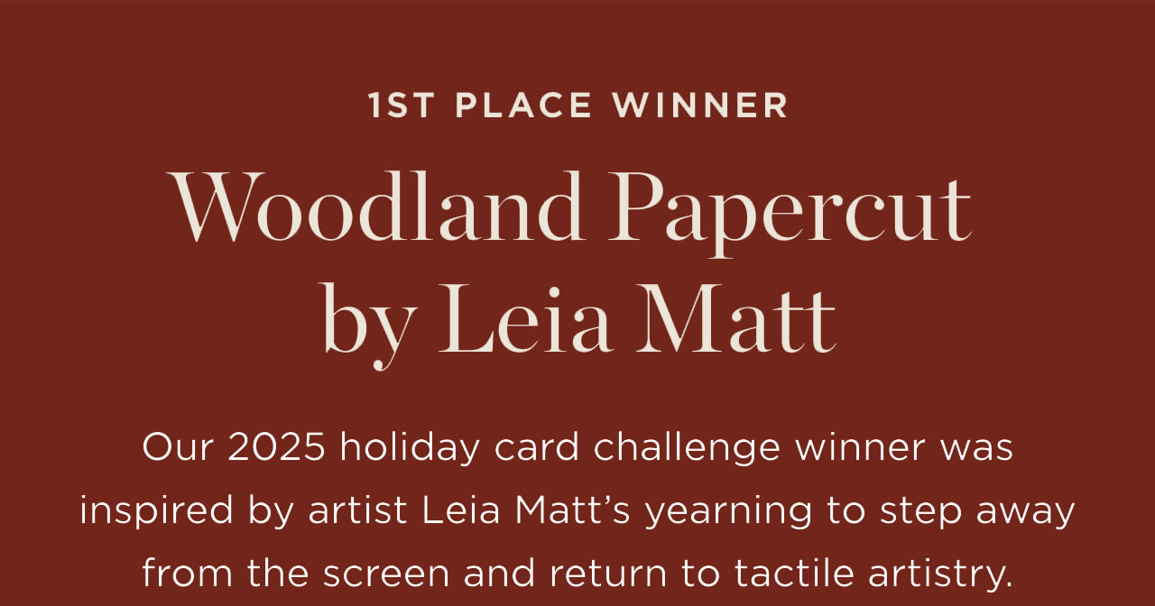 Woodland Papercut by Leia Matt