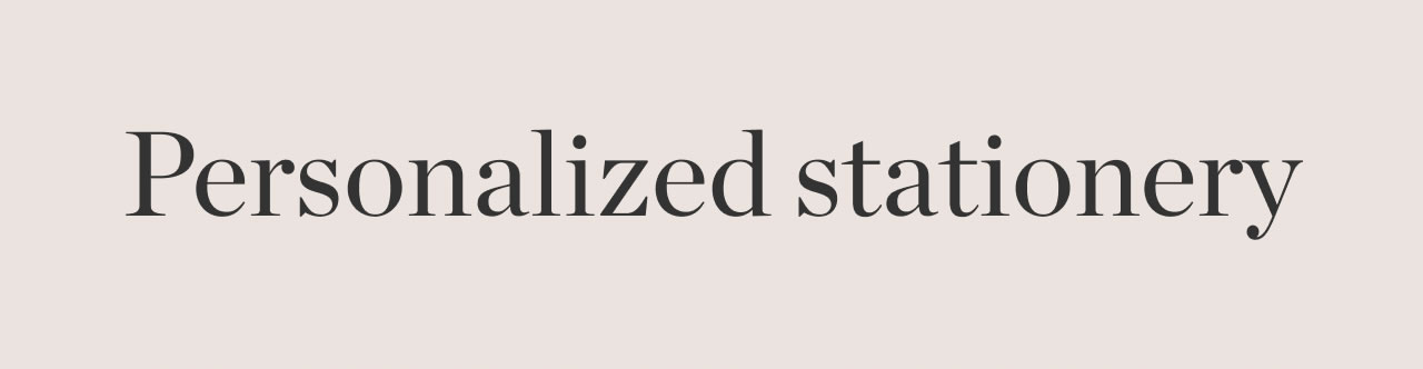 Personalized Stationery