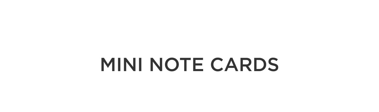 Mini Note Cards