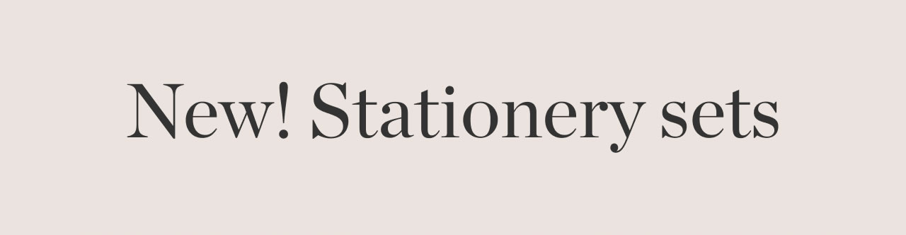 New! Stationery Sets