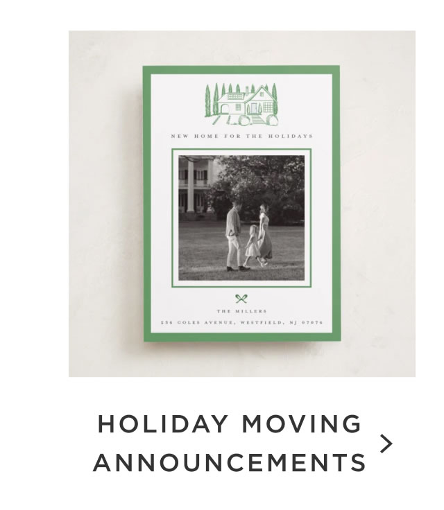 Holiday Moving Announcements