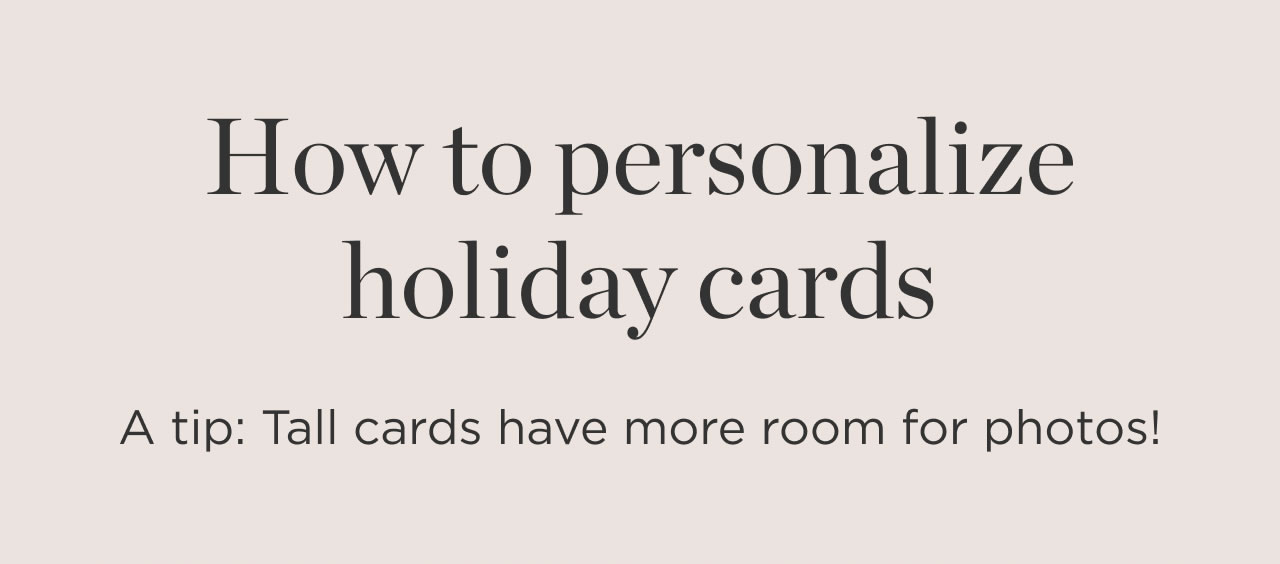 How to Personalize Holiday Cards