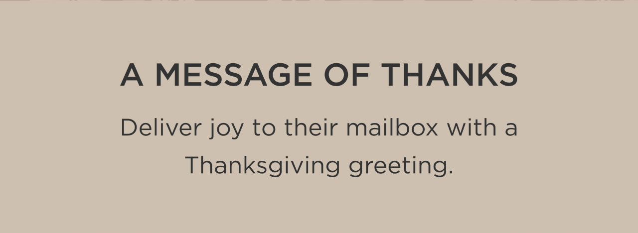 A Message of Thanks