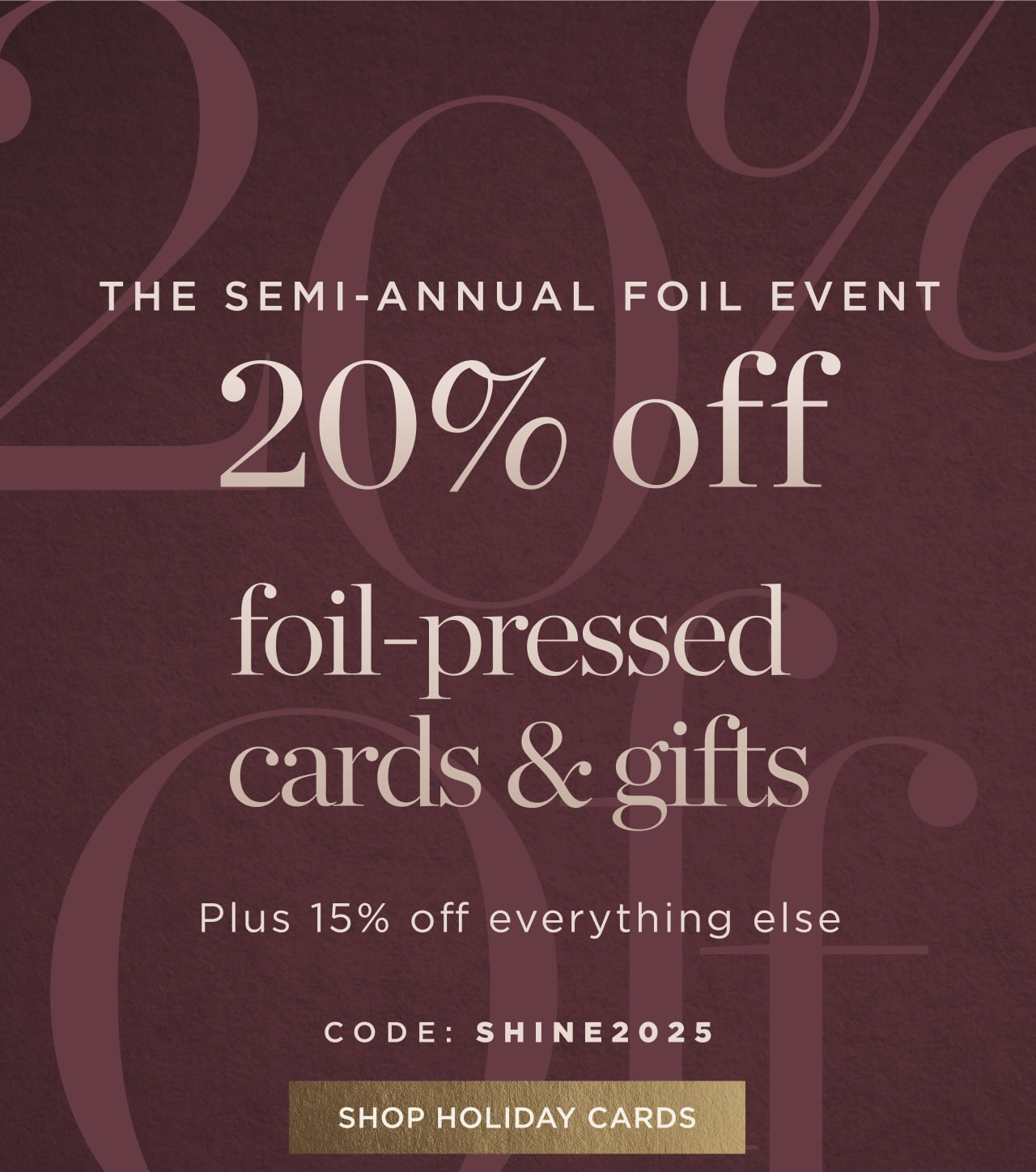 Shop Foil Holiday Cards