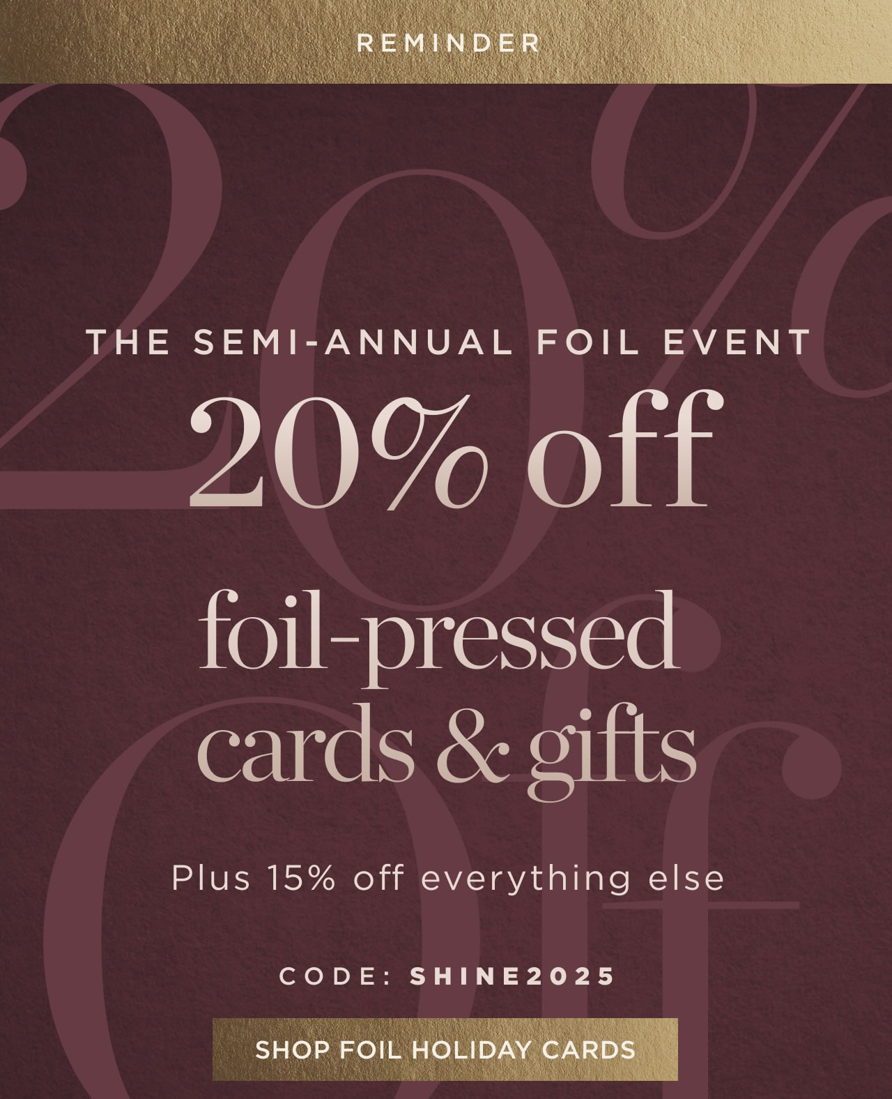 Shop Foil Holiday Cards