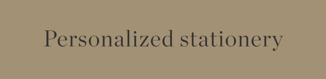 Personalized Stationery