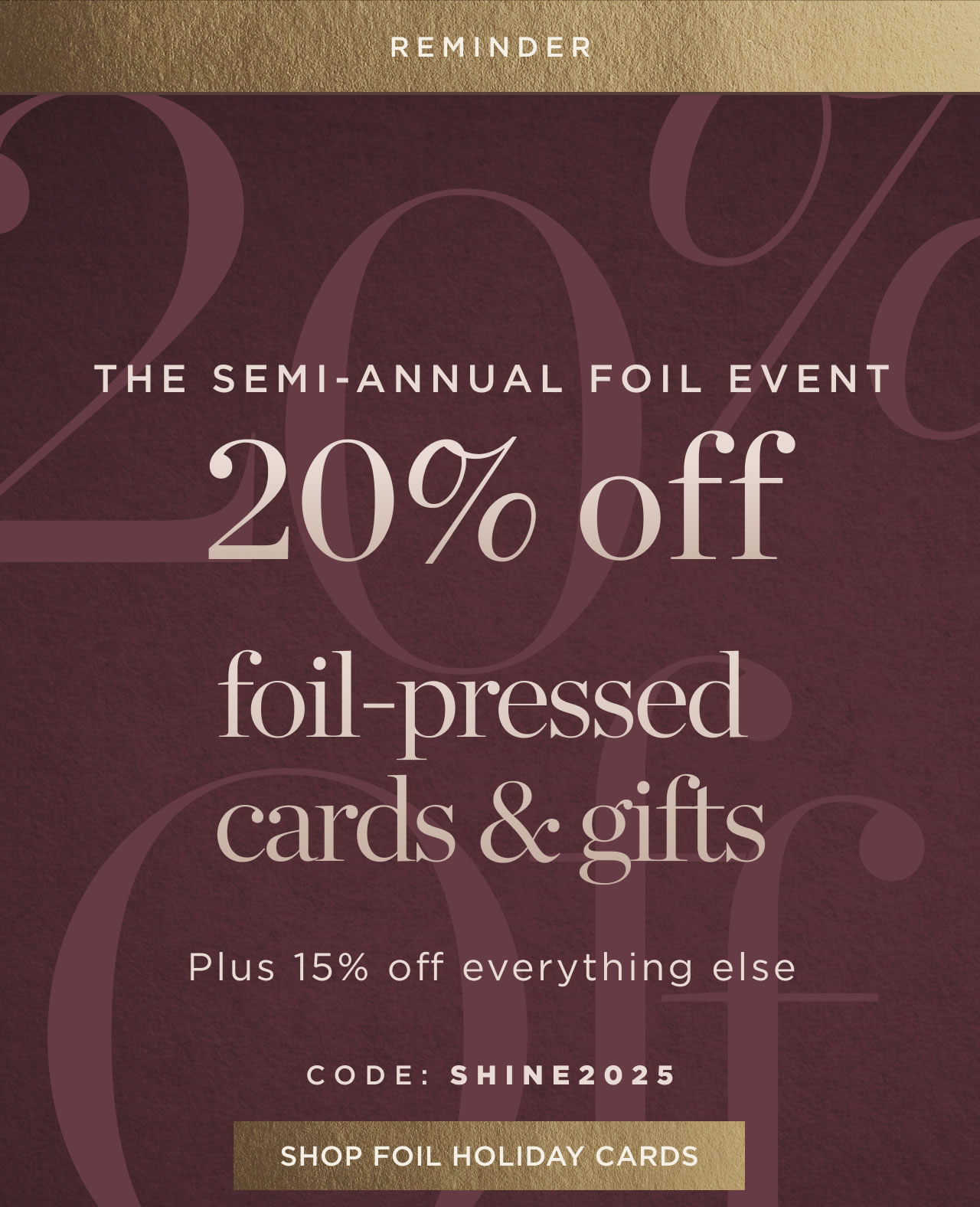 Shop Foil Holiday Cards