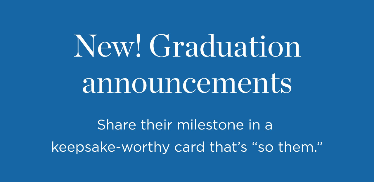 New! Graduation Announcements