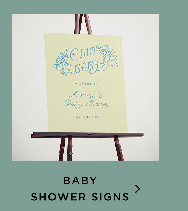 Baby Shower Signs