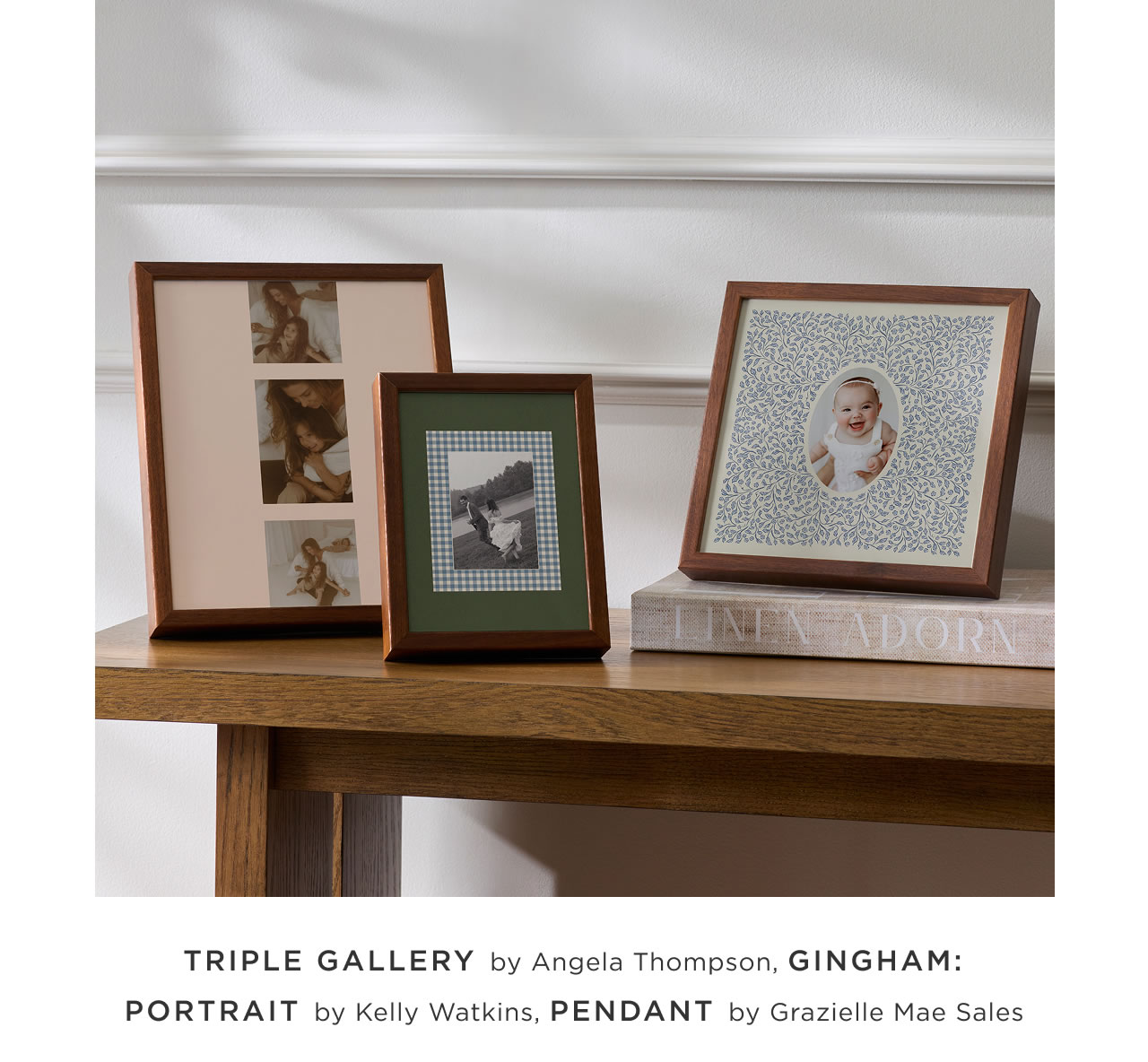 Triple Gallery, Gingham: Portrait, Pendant