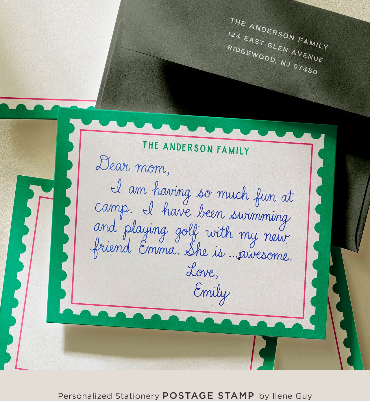 Personalized stationery