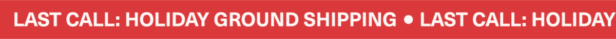 Last call for holiday ground shipping
