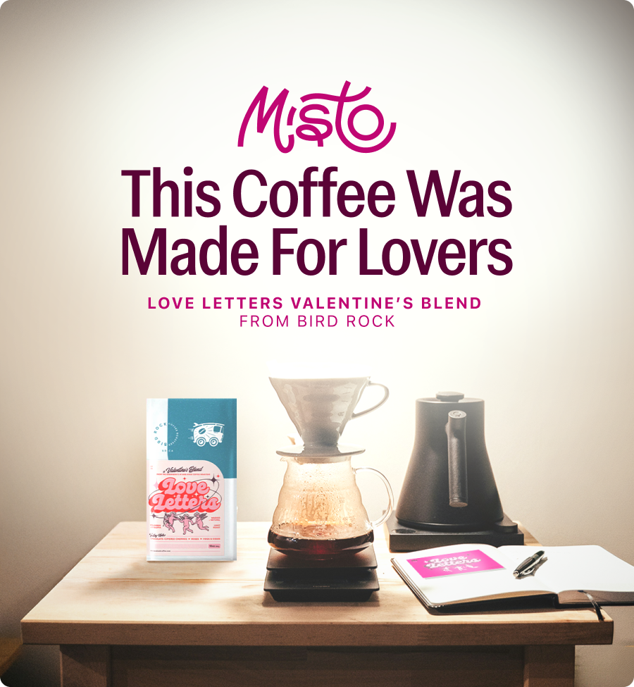 This coffee was made for lovers. Love Letters Valentine's Blend