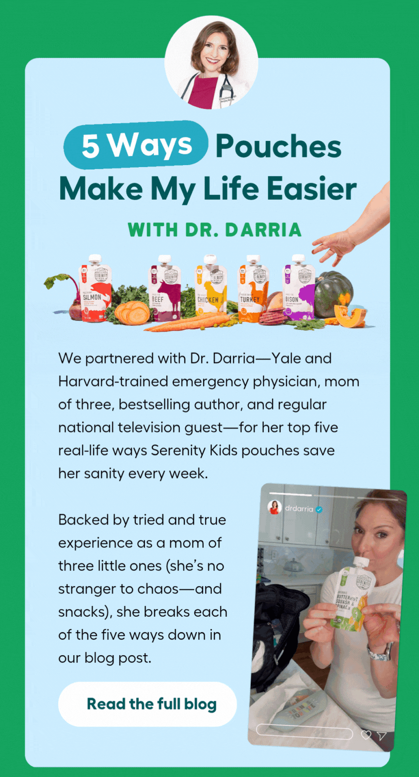 BLOG | 5 Ways Pouches Make My Life Easier With Dr. Daria | Read the full blog