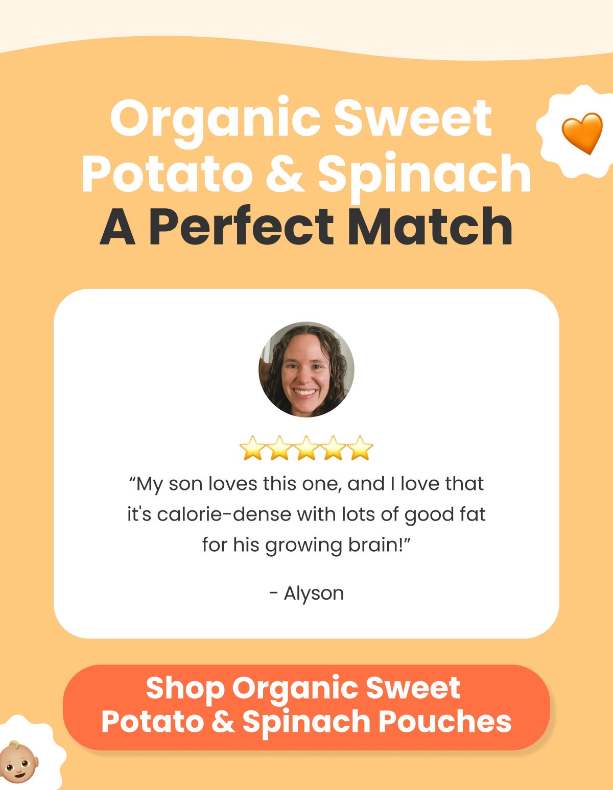 Shop Organic Sweet  Potato & Spinach Pouches