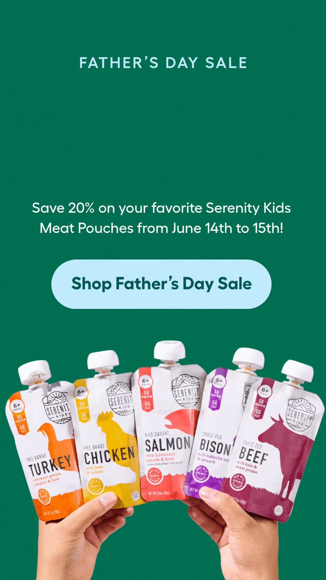 Father’s Day Sale! 20% Off All Meat Pouches!