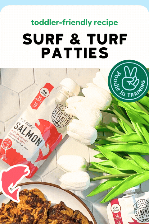Toddler-Friendly Recipe: SURF & TURF PATTIES