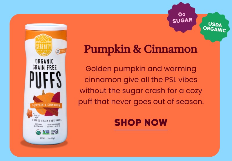 Pumpkin & Cinnamon Organic Grain Free Puffs | SHOP NOW
