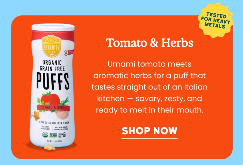 Tomato & Herbs Organic Grain Free Puffs | | SHOP NOW
