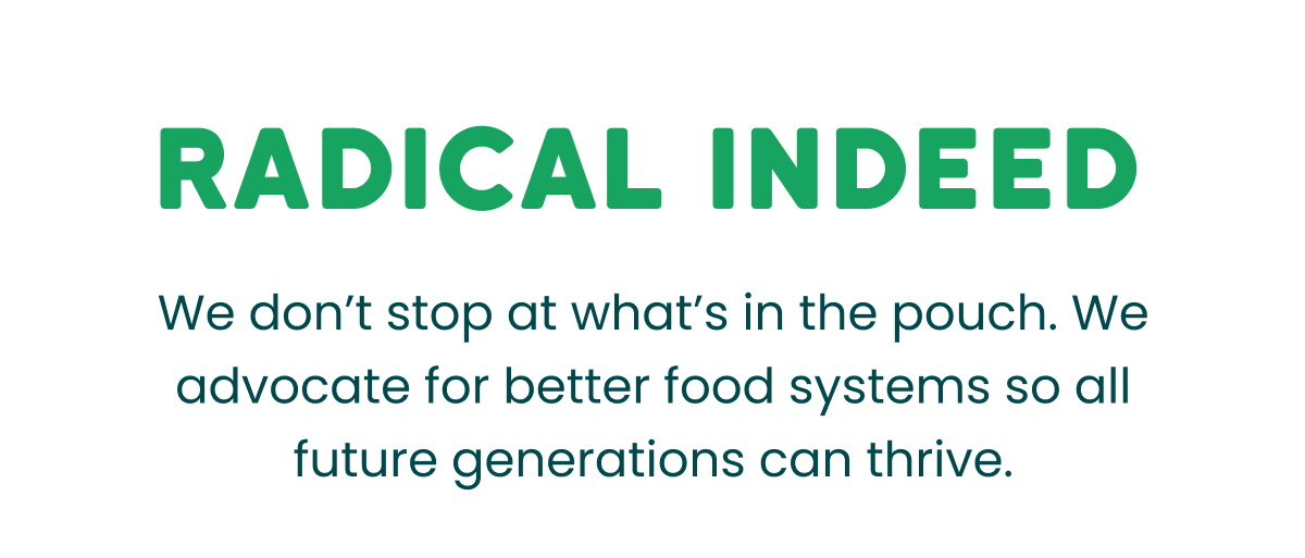 We advocate for better food systems